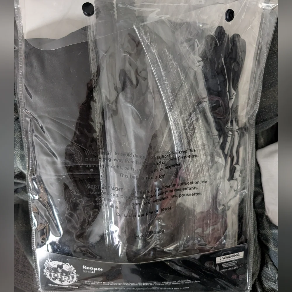 Spirit Black Hooded Reaper Costume for Kids - Picture 5 of 10